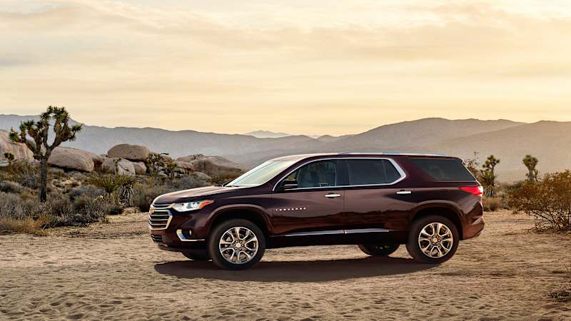 The 2018 Chevy Traverse is roomier and looks stronger